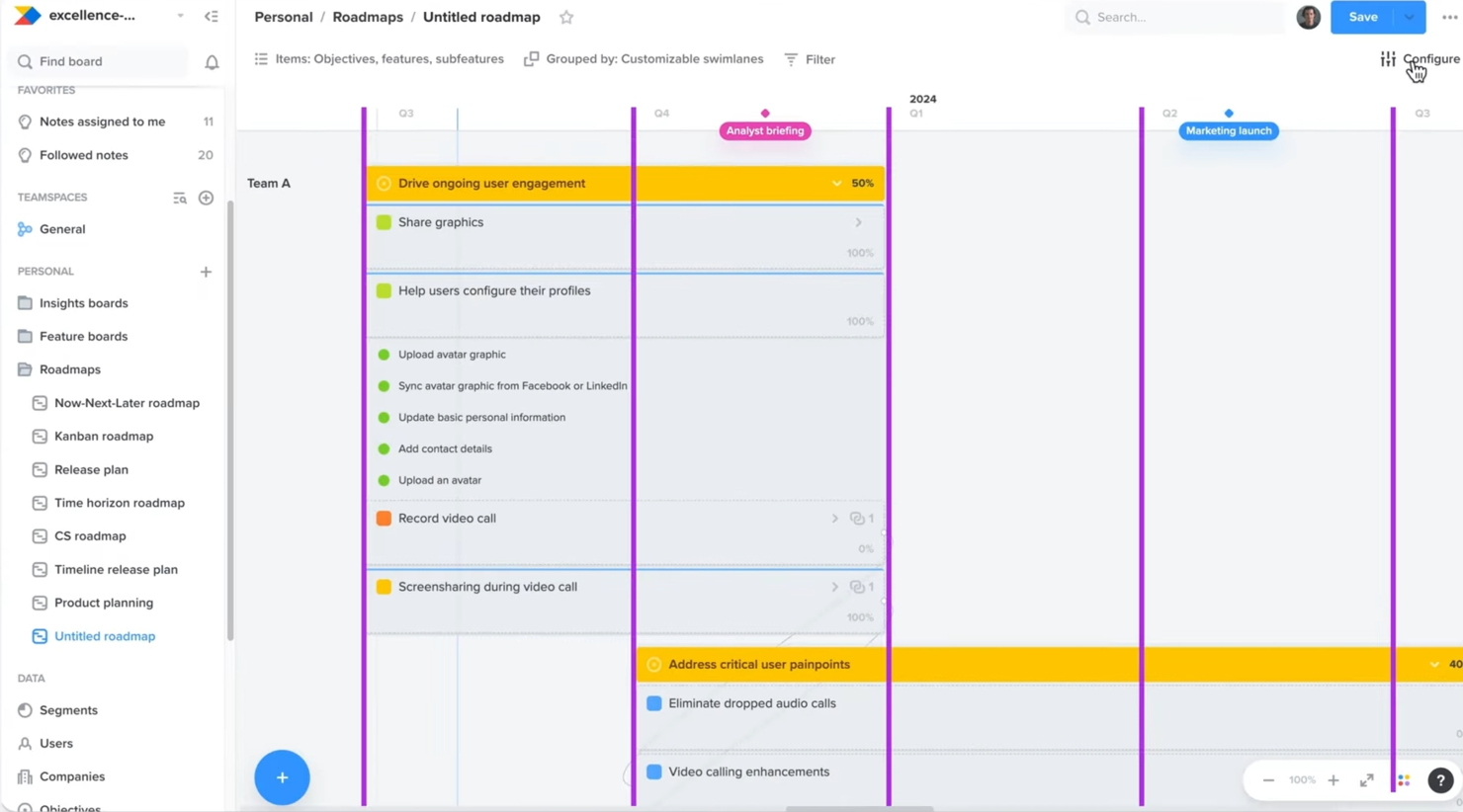 Productboard screenshot - 10 Migliori soluzioni di gestione prodotto con intelligenza artificiale recensite nel 2026