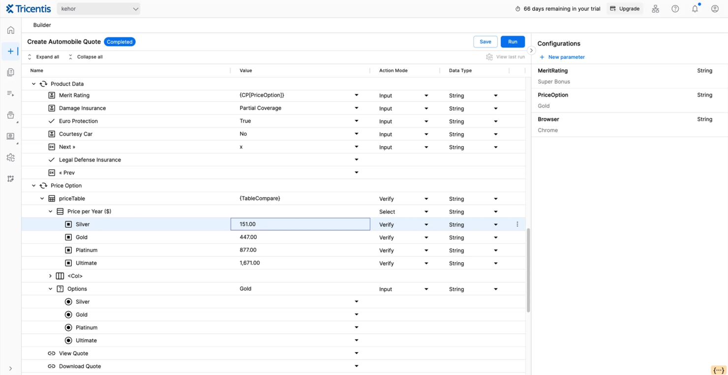 Tricentis Tosca screenshot - 10 migliori soluzioni di automazione UI recensite nel 2026