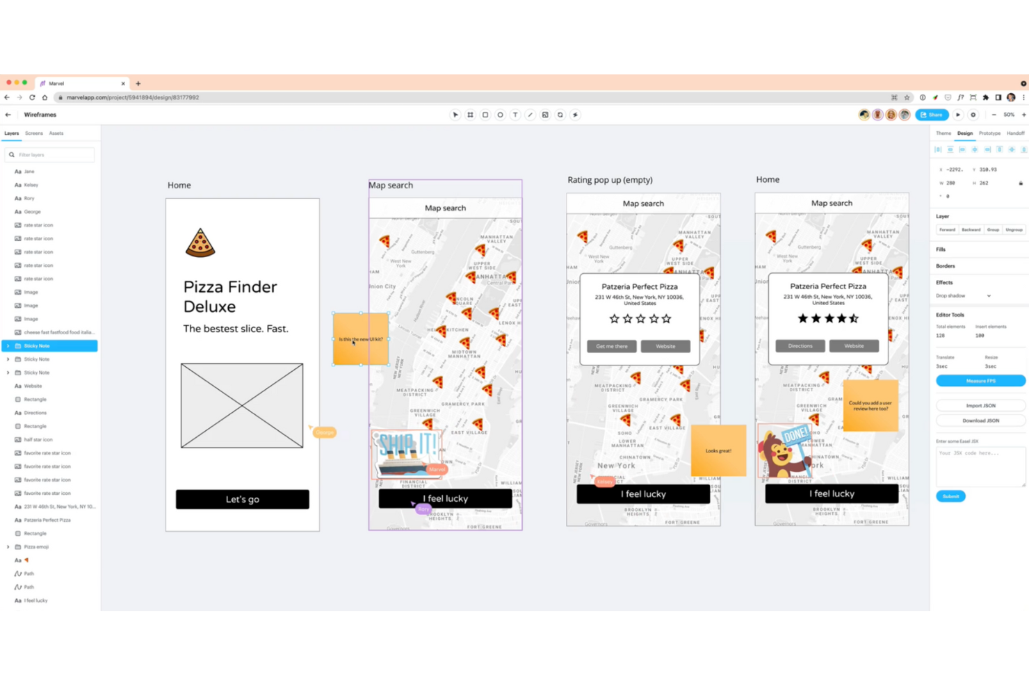 Marvel screenshot - 10 migliori alternative a Balsamiq recensite nel 2026
