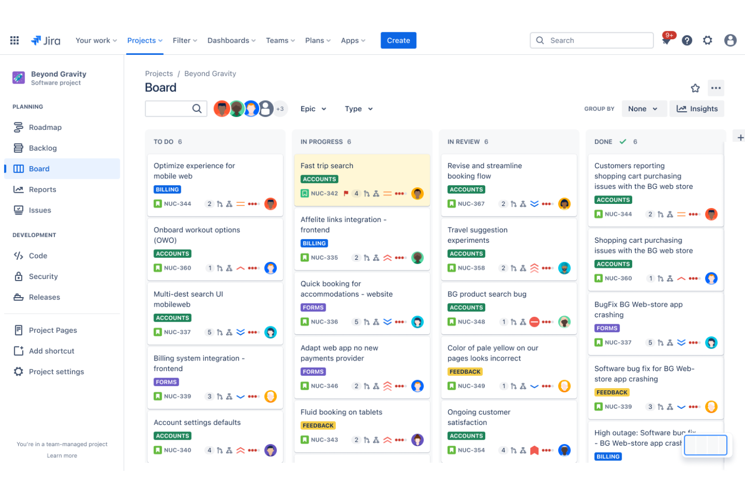Jira screenshot - 10 migliori alternative ad Aha! recensite nel 2026