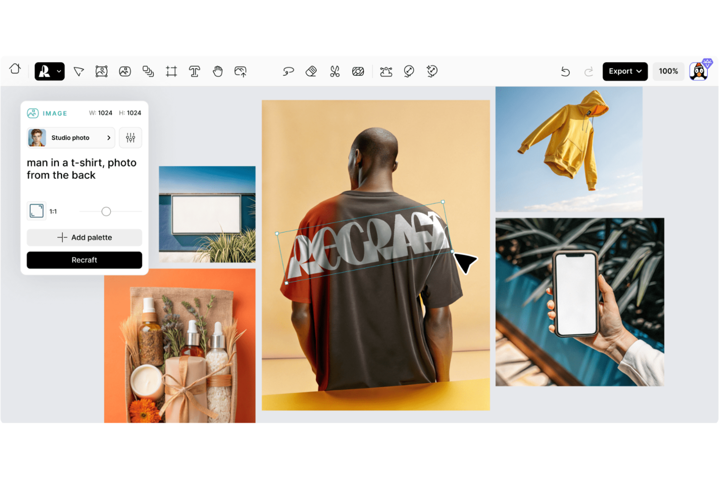 Recraft screenshot - 10 migliori software per la generazione di mockup recensiti nel 2026