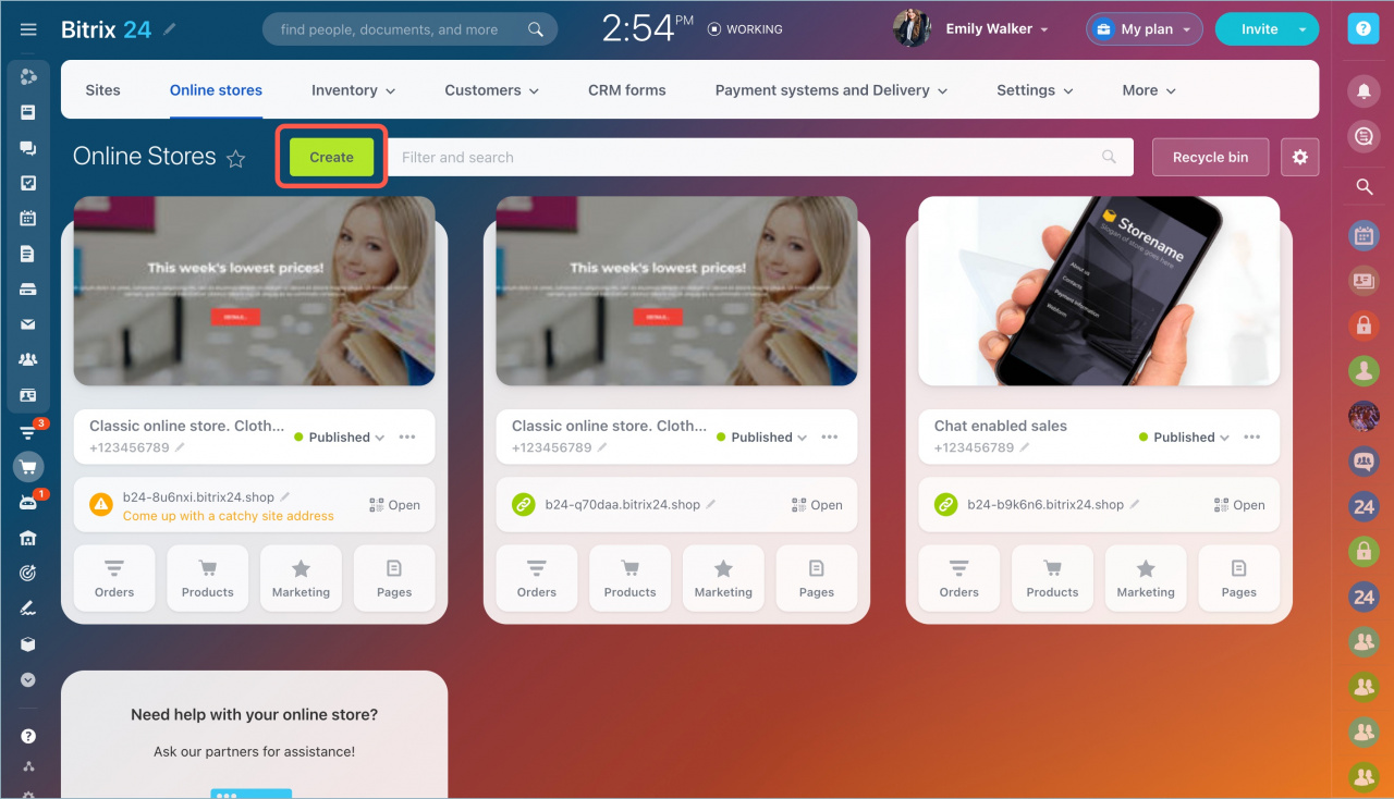 Bitrix24 screenshot - 10 migliori alternative a Confluence recensite nel 2026