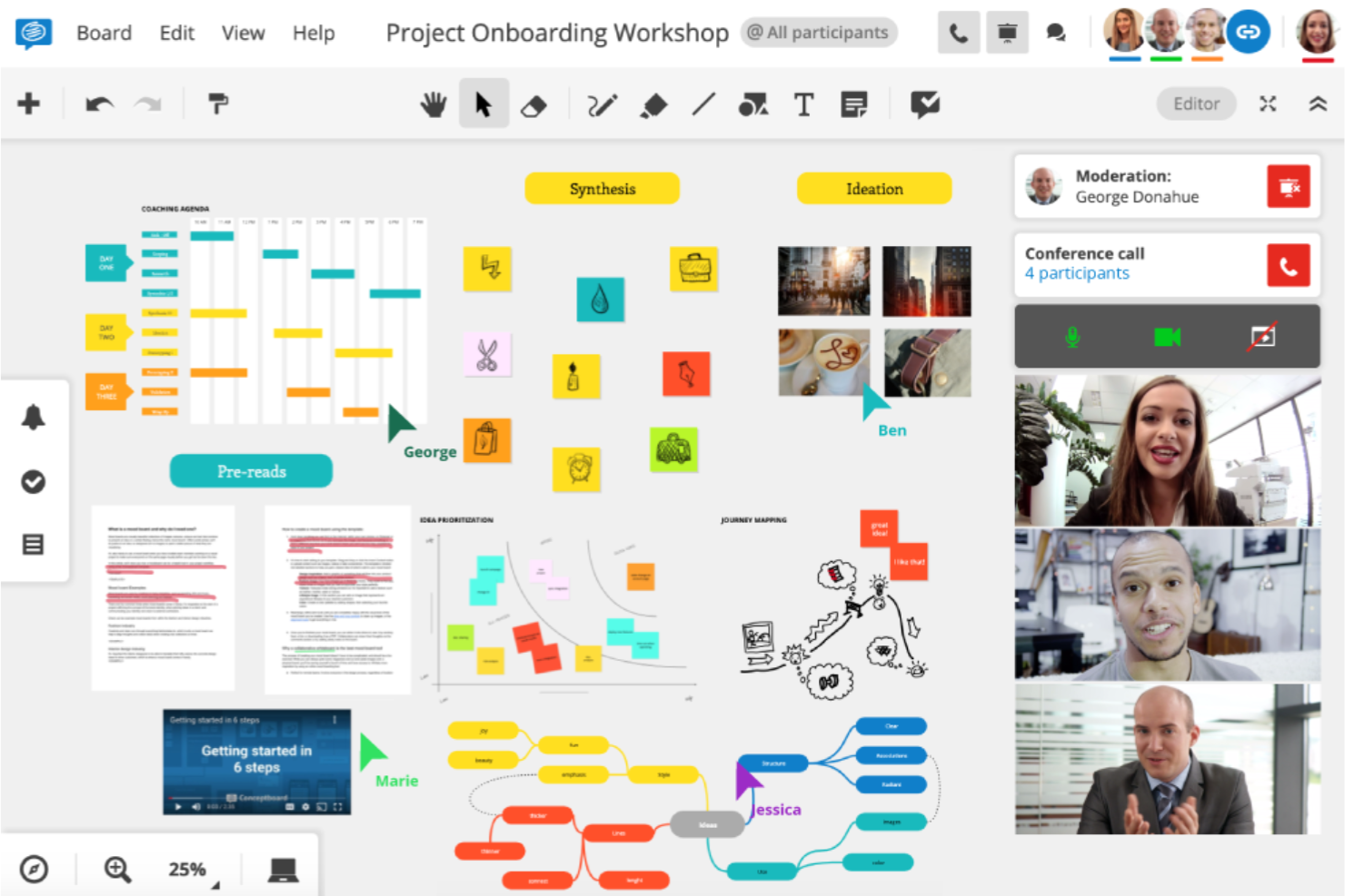 Conceptboard screenshot - 10 Migliori Strumenti e Software per il Brainstorming da Provare nel 2026