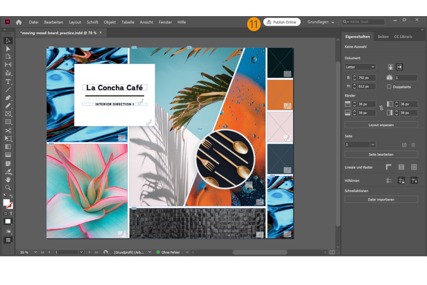 Adobe Photoshop screenshot - 10 migliori creatori di mood board recensiti nel 2026