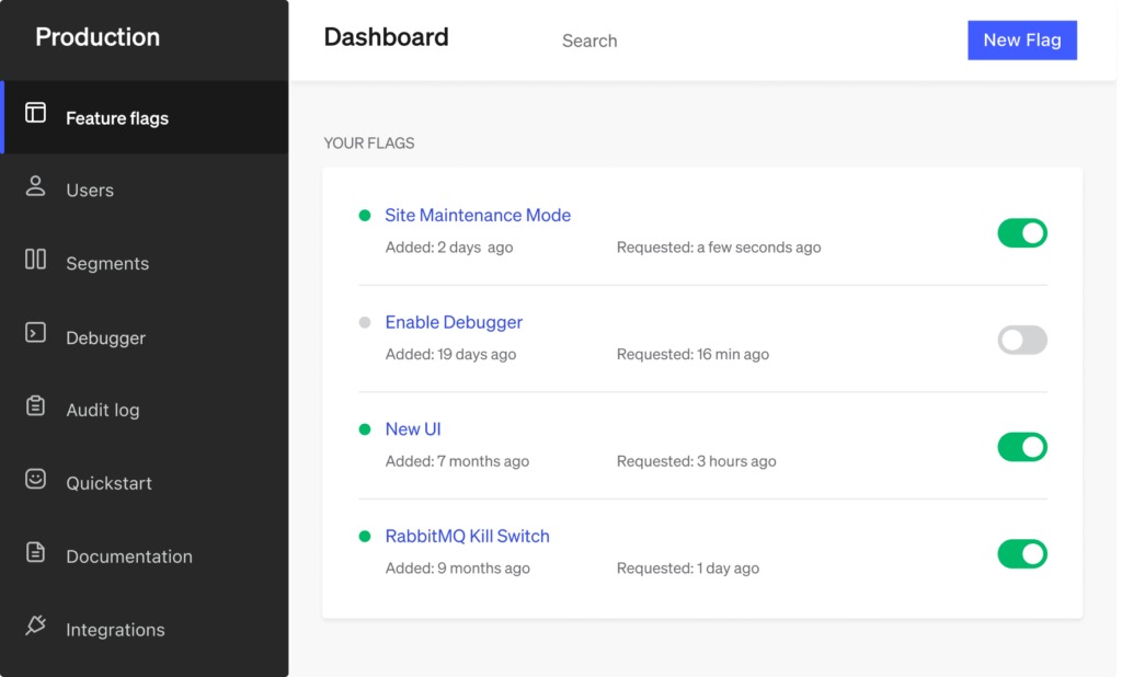 LaunchDarkly screenshot - 10 migliori piattaforme di Feature Flag per rollout più sicuri nel 2026