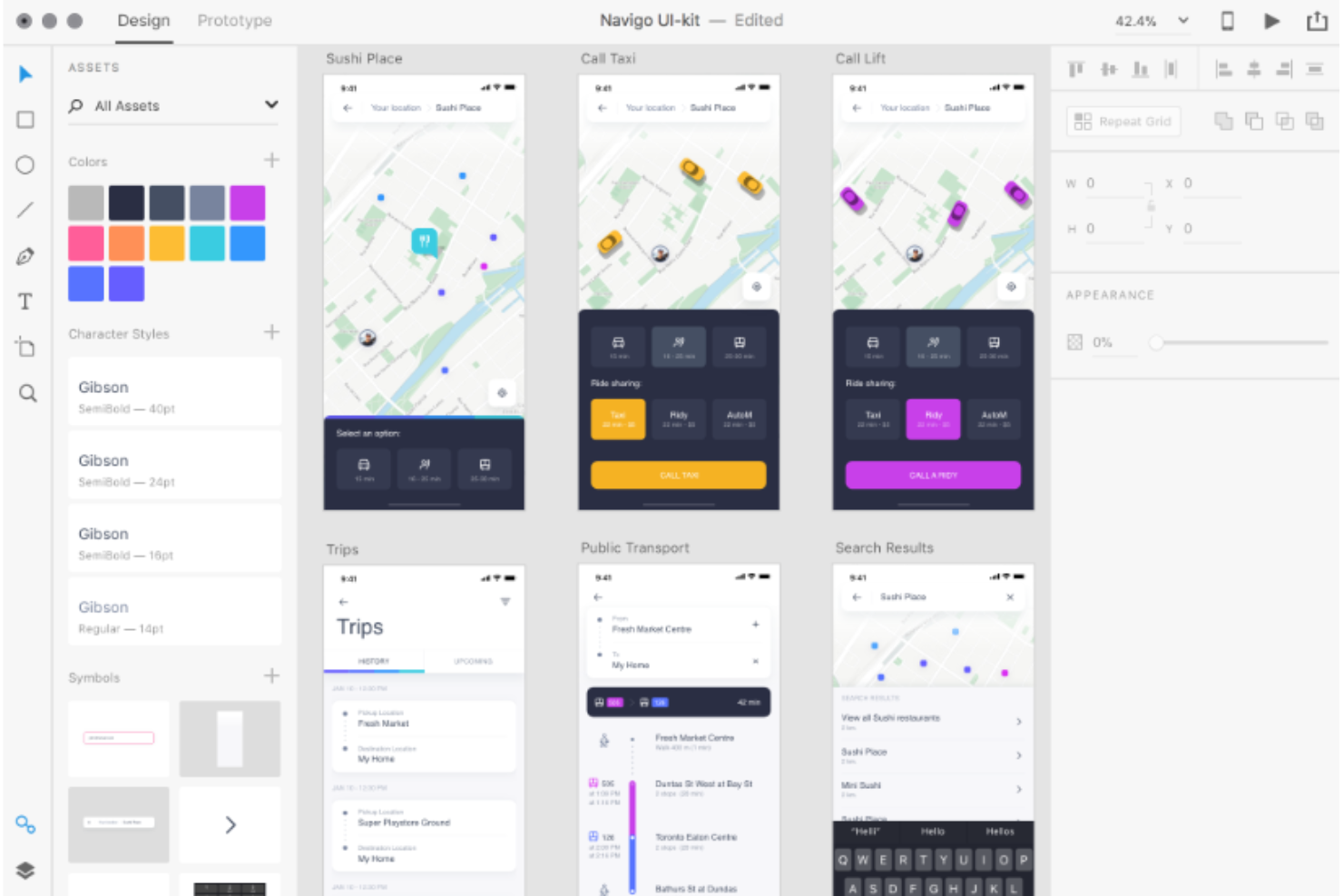 Adobe XD screenshot - 10 migliori strumenti per sviluppatori UI per ingegneri Front-End nel 2026
