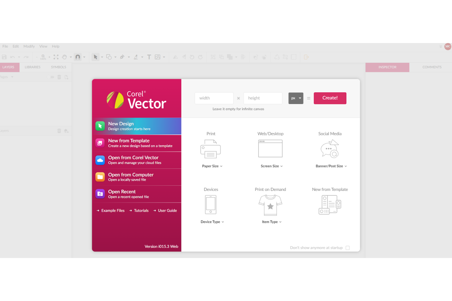 Corel Vector screenshot - 10 migliori alternative a Sketch recensite nel 2026