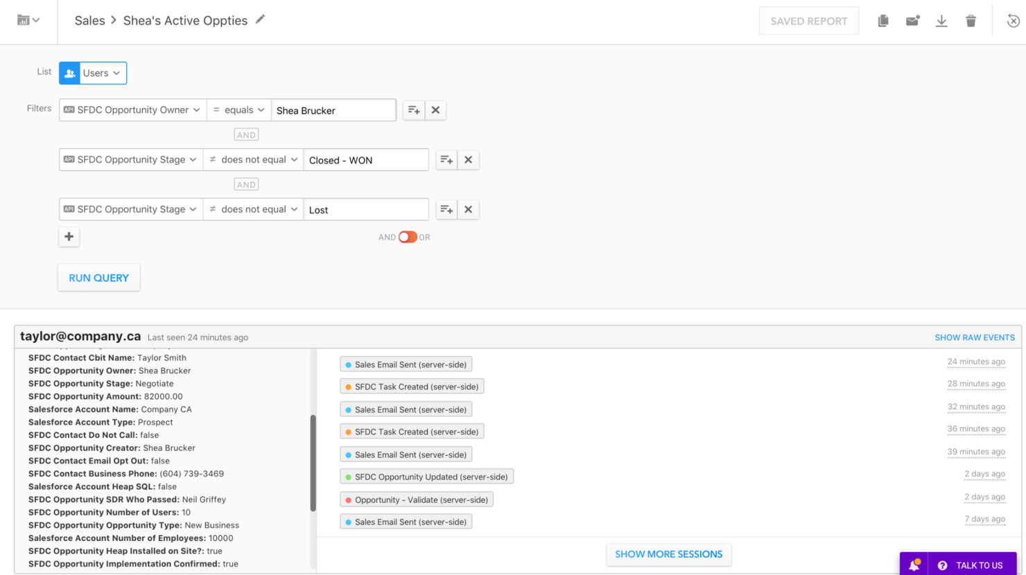 Heap screenshot - 10 migliori strumenti gratuiti di analisi dei prodotti del 2026