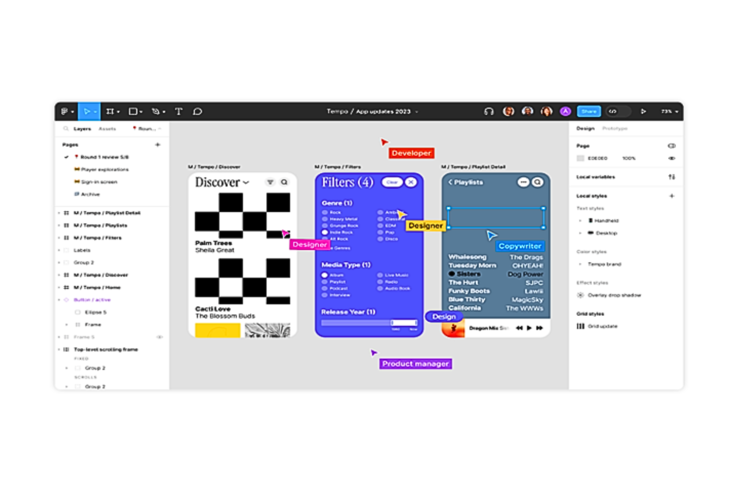 Figma screenshot - 10 Migliori software di web design per creare siti nel 2026