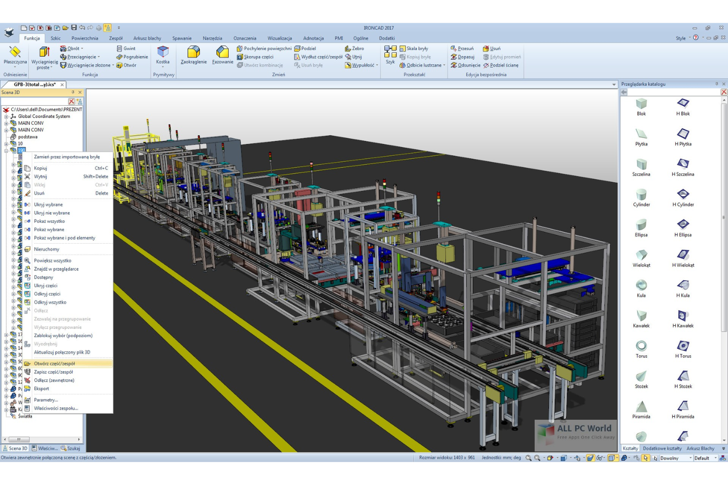 IronCAD screenshot - 10 Migliori Strumenti di Progettazione per Team di Prodotto nel 2026