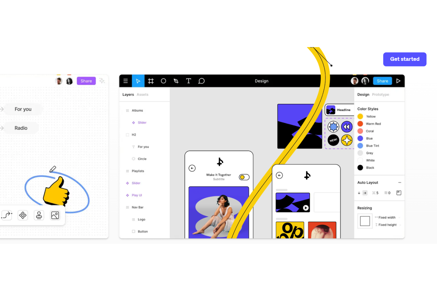 Figma screenshot - 10 migliori software per la progettazione UX/UI recensiti nel 2026