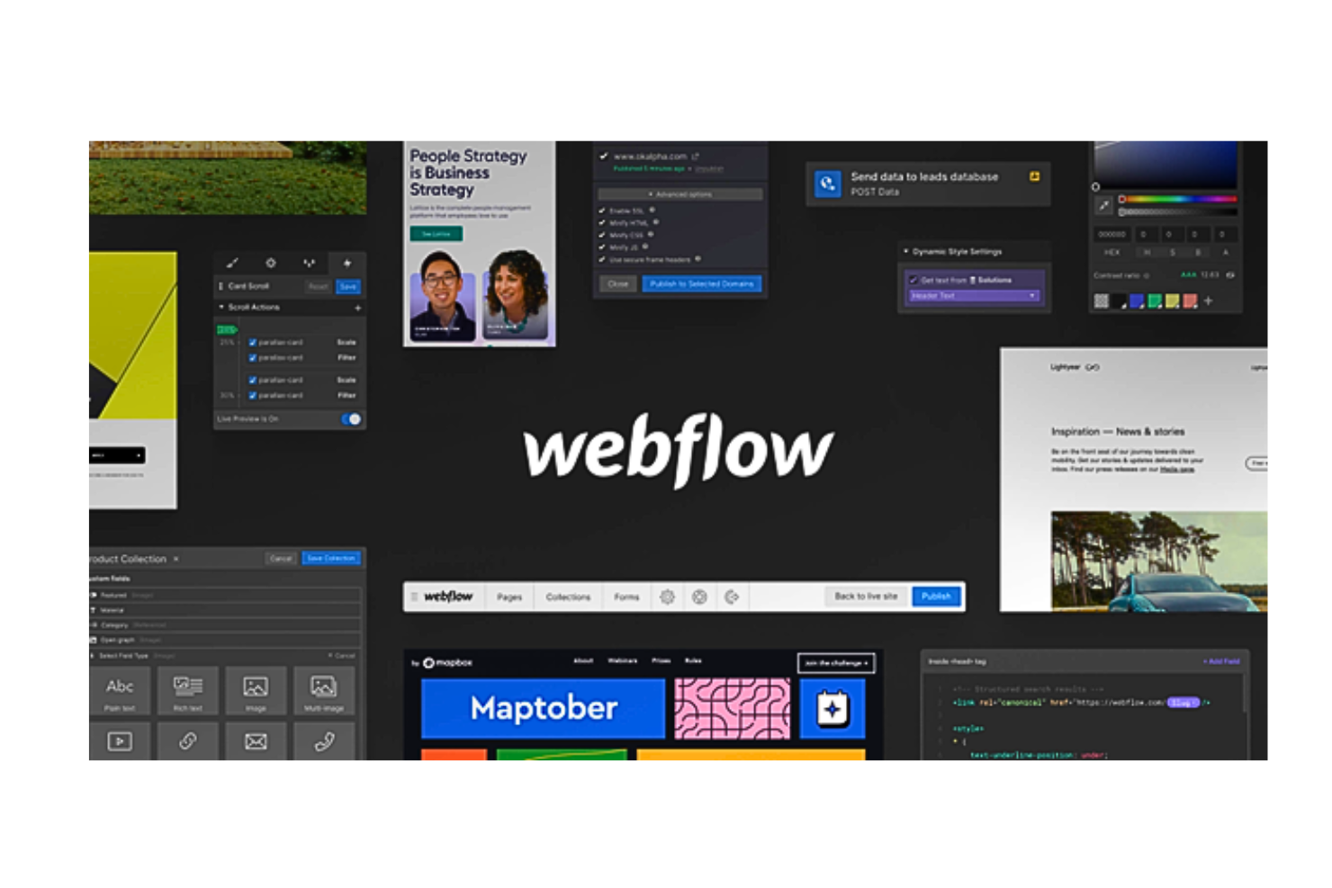 Webflow screenshot - 10 Migliori software di web design per creare siti nel 2026