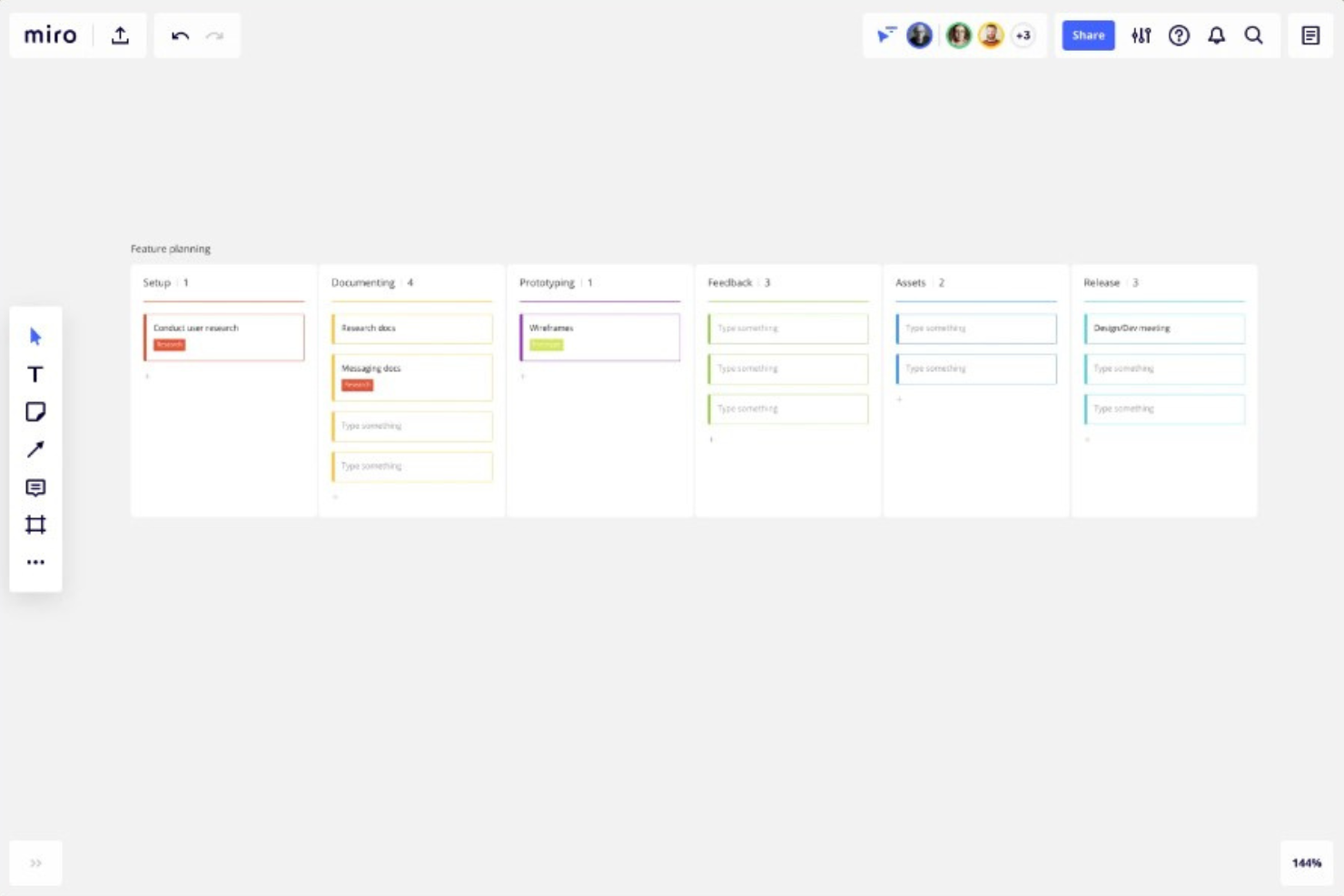 Miro screenshot - 10 Migliori Strumenti Kanban Per L’Efficienza Del Flusso Di Lavoro 2026