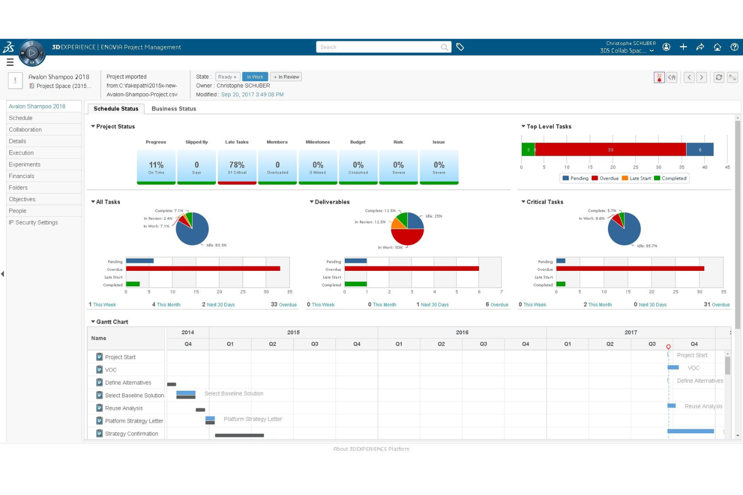 Dassault ENOVIA screenshot - 10 migliori soluzioni software PLM Agile nel 2026