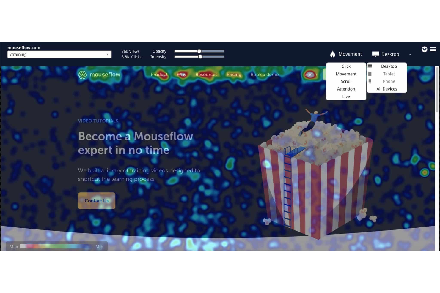 Mouseflow screenshot - 10 Migliori Soluzioni Software Heatmap Confrontate Nel 2026