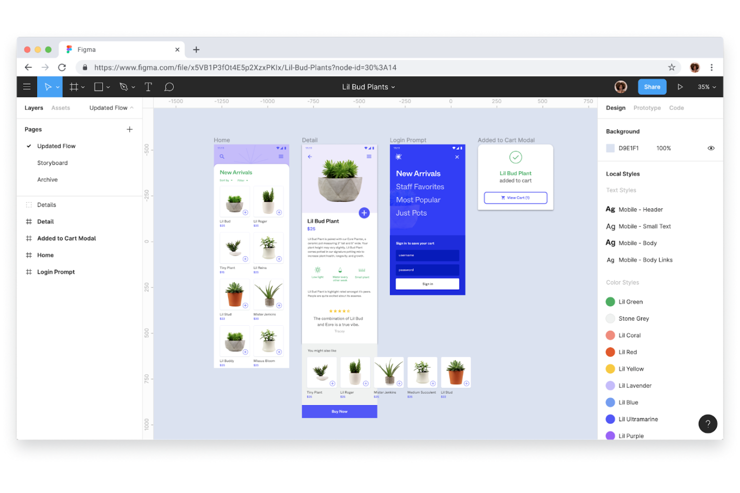 Figma screenshot - 10 Migliori Strumenti di Prototipazione per App Mobile per 2026