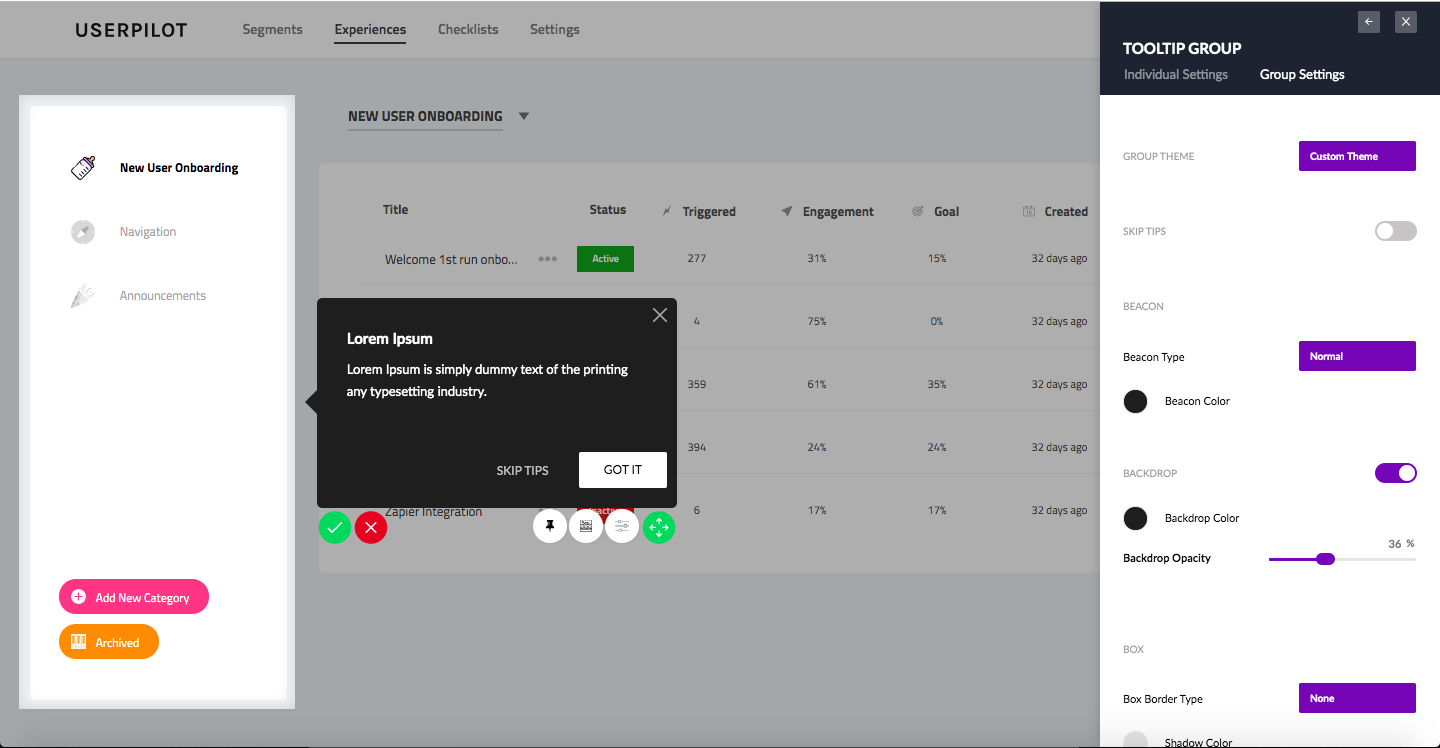 Userpilot screenshot - 10 Migliori Software per l’Onboarding dell’Utente per la Fidelizzazione nel 2026