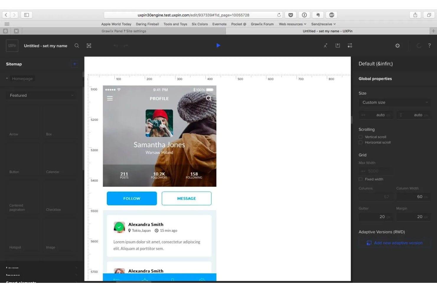 UXPin screenshot - 10 Migliori Strumenti di Wireframe per Progettare Mockup nel 2026