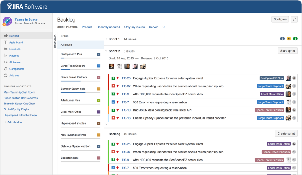 Jira screenshot - 10 migliori software gratuiti gestione prodotti che ho provato nel 2026