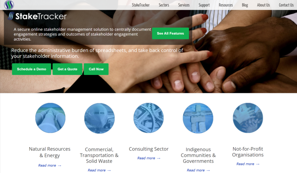 StakeTracker screenshot - 10 migliori software per la gestione degli stakeholder per 2026