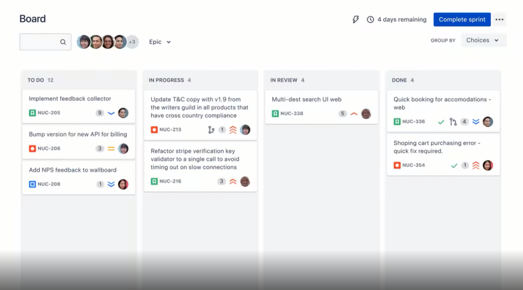 Jira screenshot - 10 migliori strumenti per la gestione dei rilasci software nel 2026