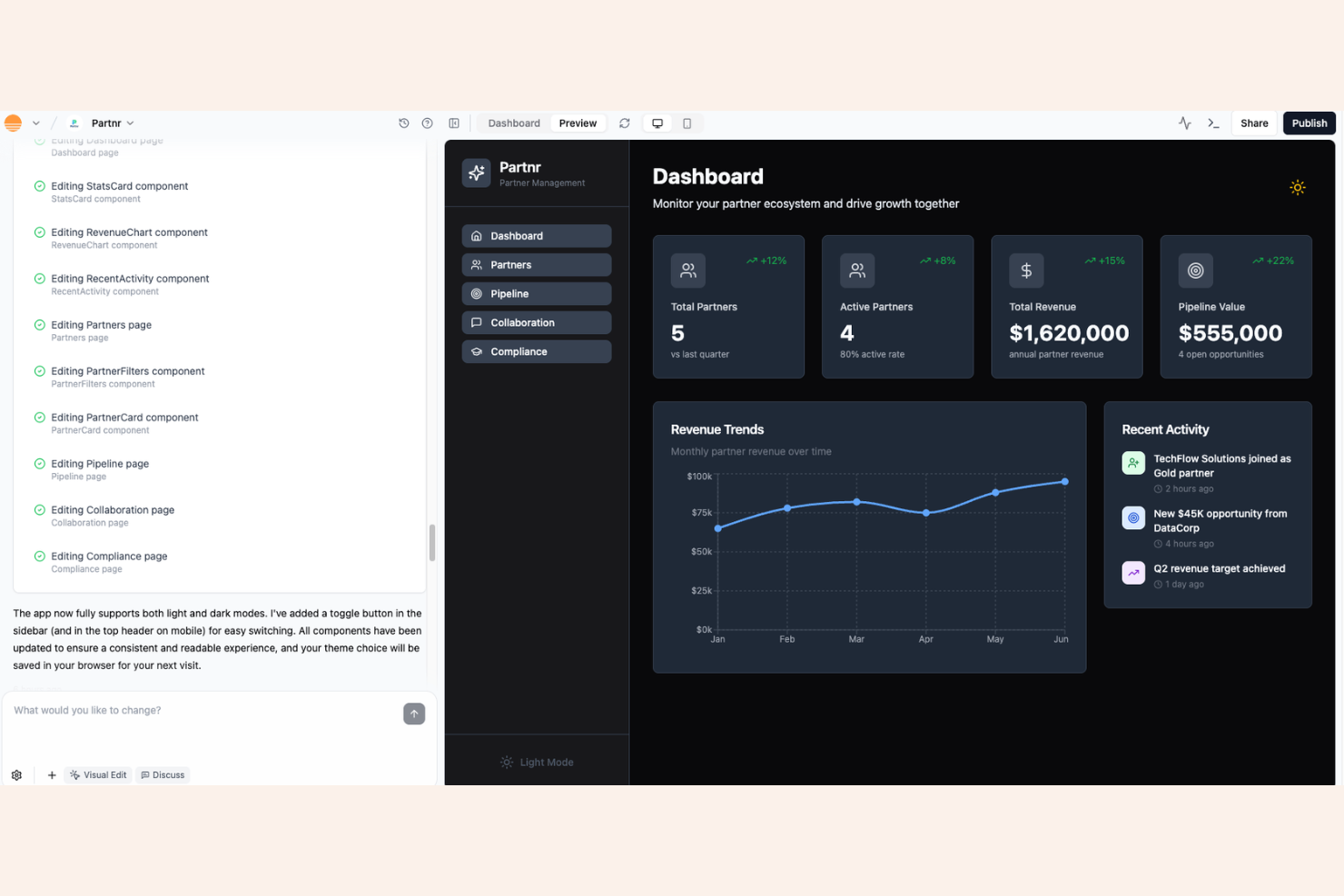 Base44 screenshot - 10 Migliori Piattaforme di Coding con Vibrazioni nel 2026