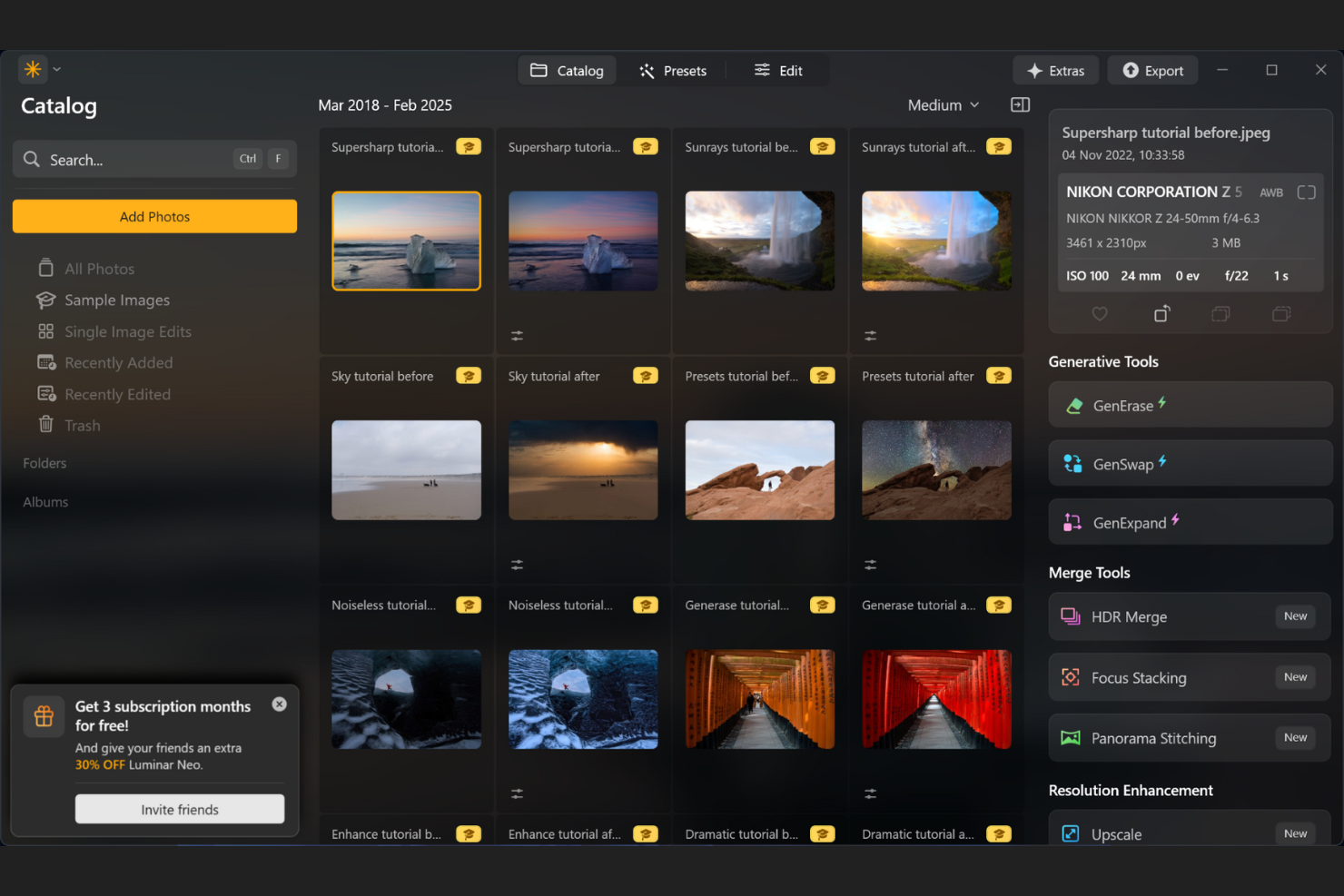 Skylum screenshot - 10 Migliori Alternative ad Adobe Photoshop Scelte per 2026