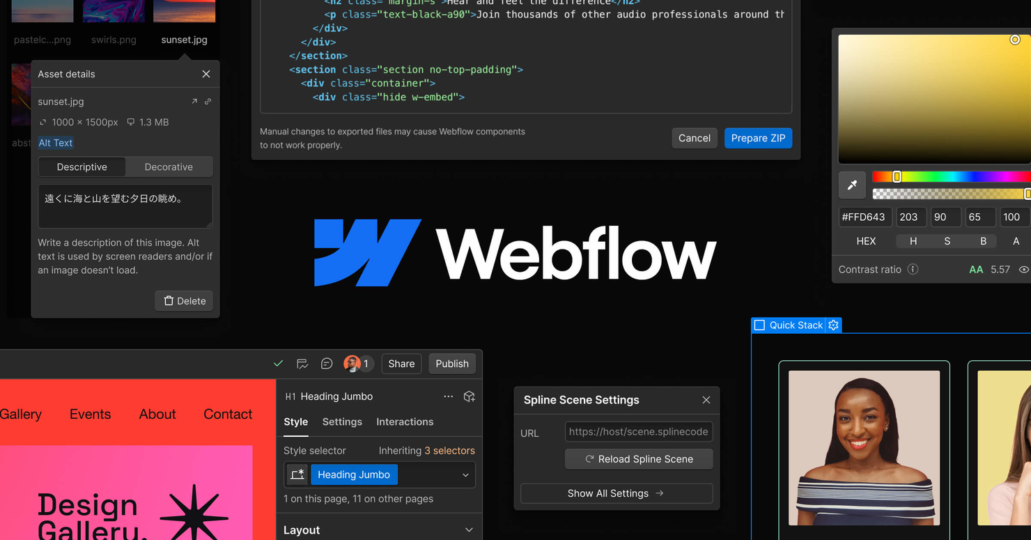 Webflow screenshot - 10 Migliori Software Gratuiti per il Web Design Recensiti nel 2026