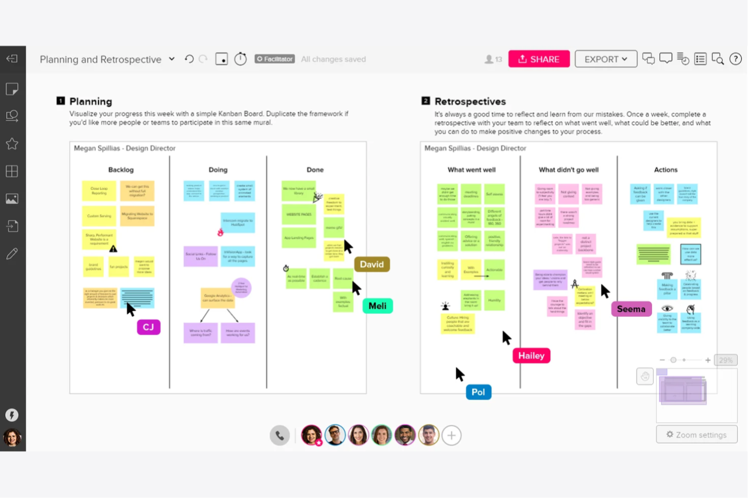 Mural screenshot - 10 migliori strumenti di design thinking del 2026