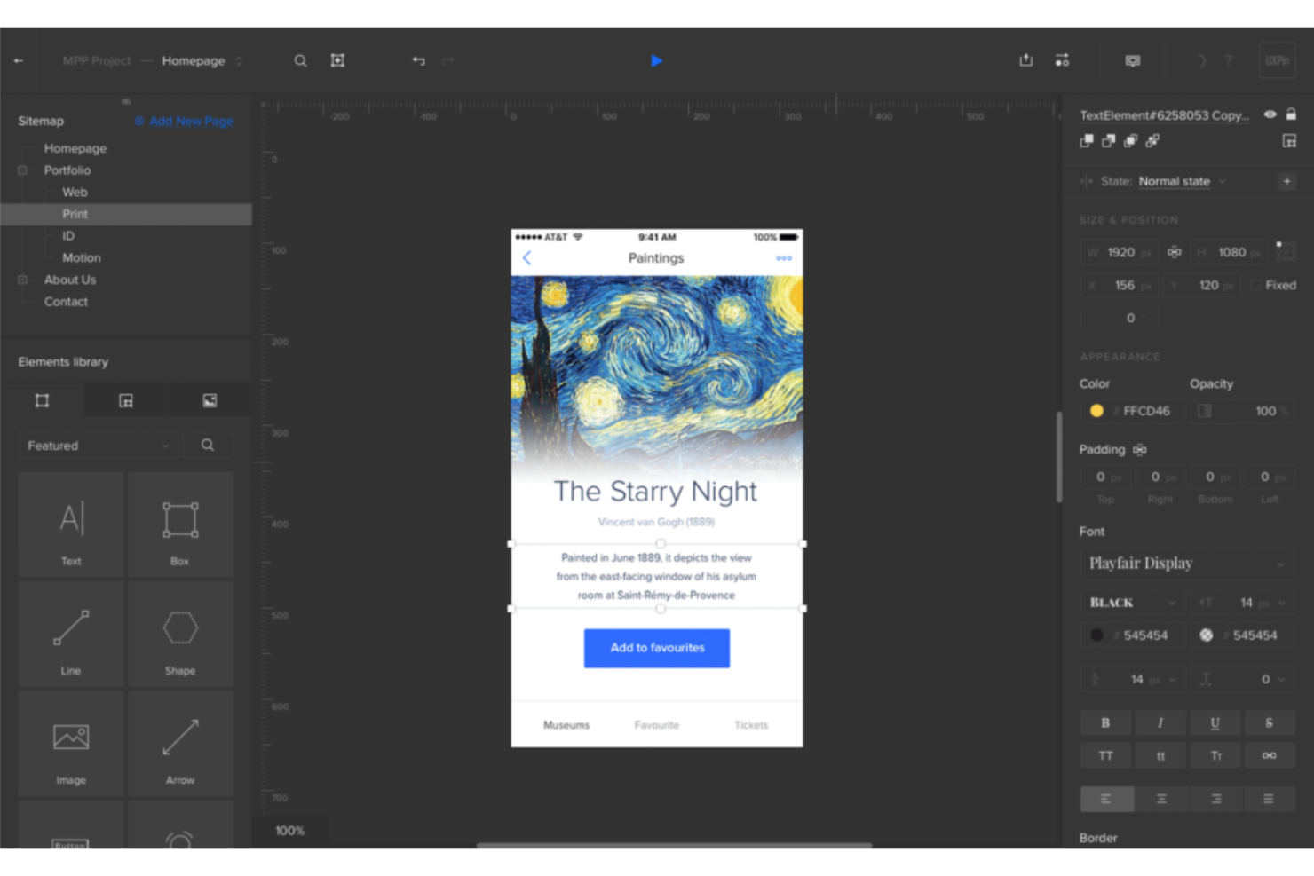 UXPin screenshot - 10 Migliori Strumenti di Prototipazione Android del 2026