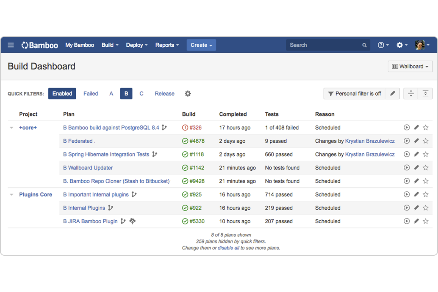 Bamboo screenshot - 10 migliori soluzioni di automazione DevOps recensite nel 2026