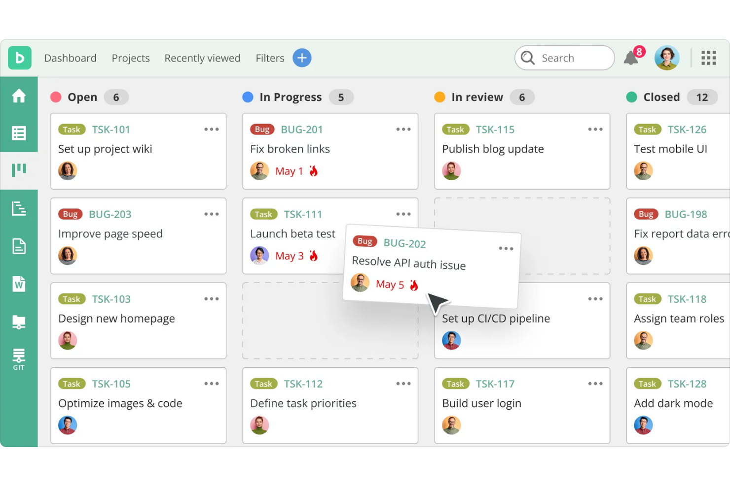 Backlog screenshot - I 10 migliori software gratuiti per le milestone recensiti nel 2026