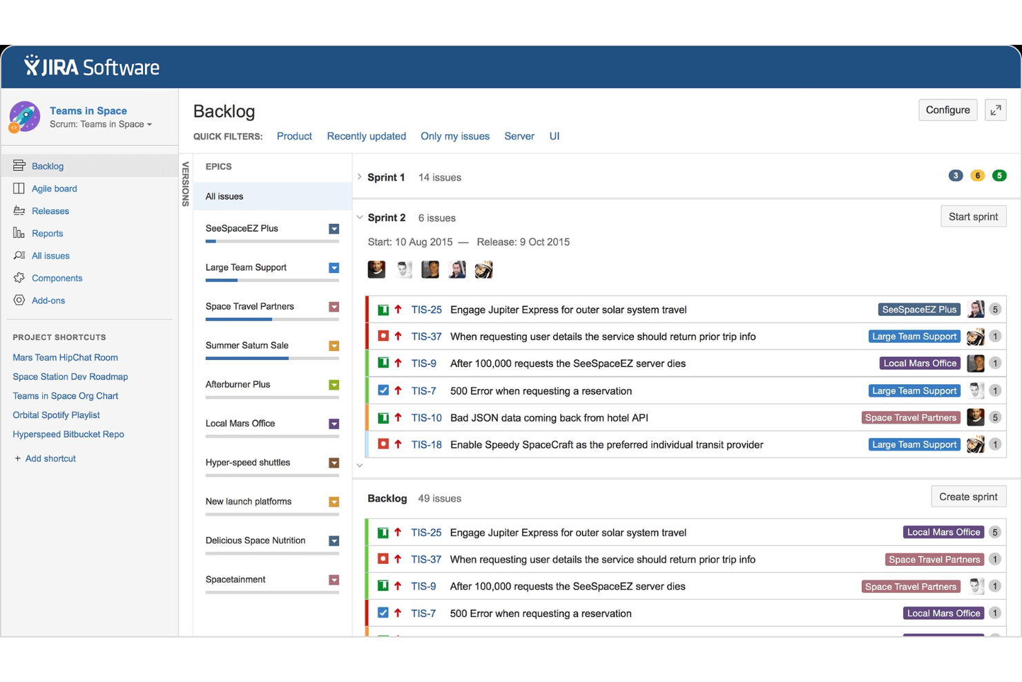 Jira Service Management screenshot - 10 migliori strumenti product backlog per la prioritizzazione nel 2026