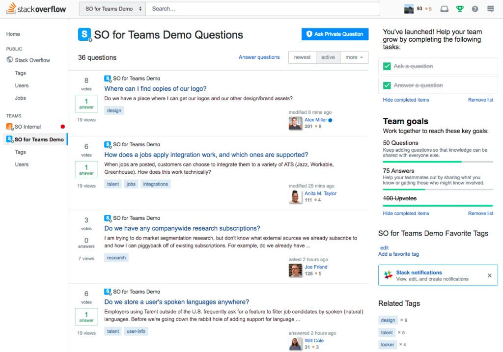 Stack Overflow screenshot - 10 Migliori Soluzioni Software per la Crescita Guidata dal Prodotto di 2026