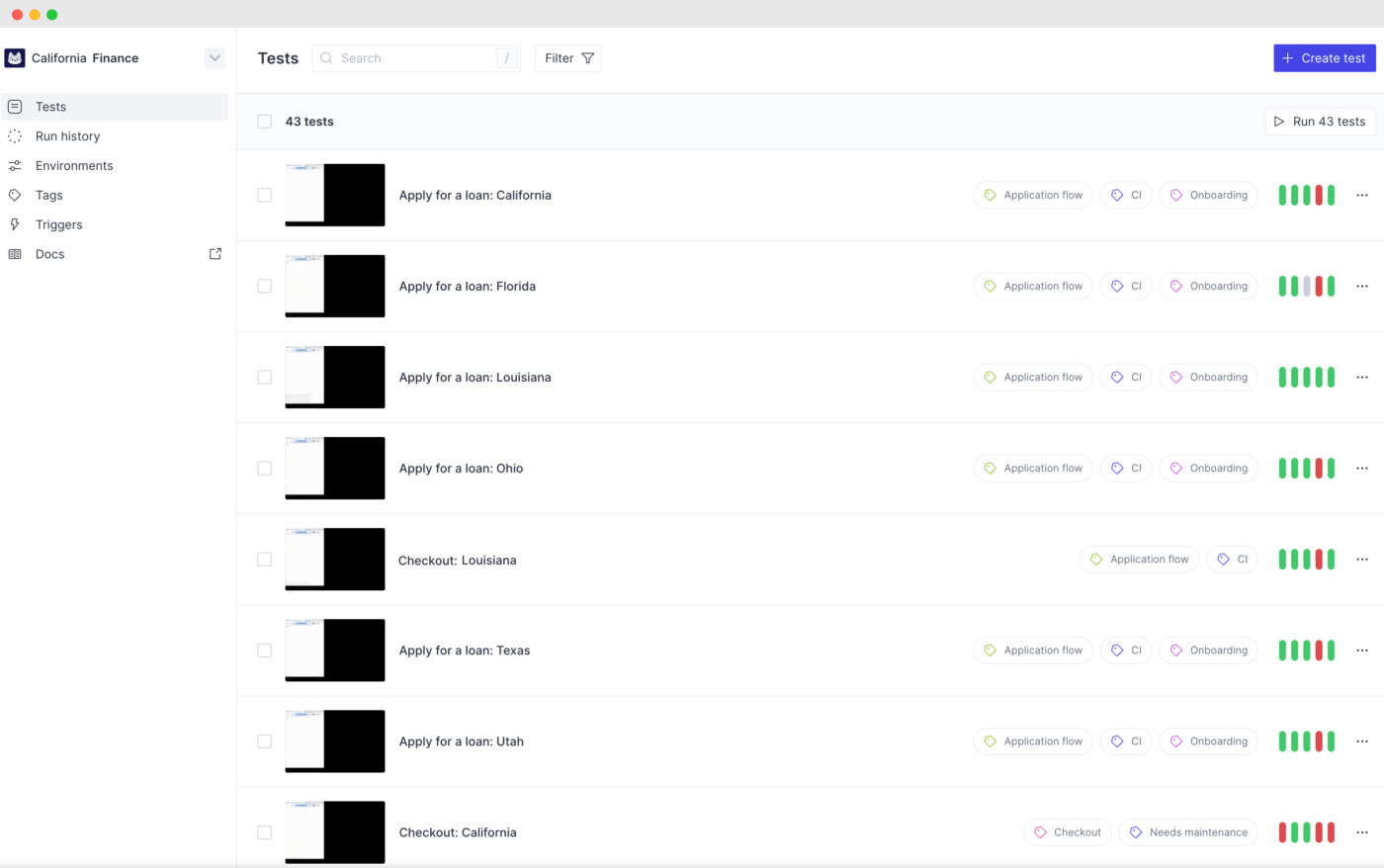 QA Wolf screenshot - 10 migliori software per la gestione dei prodotti per 2026
