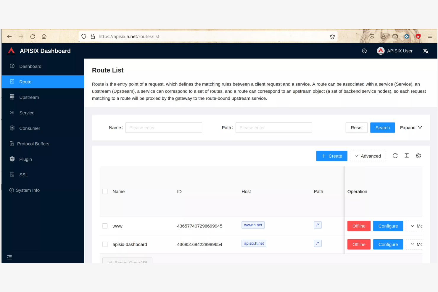 Apache APISIX screenshot - 10 Mejores Programas de Puerta de Enlace API Elegidos para 2026