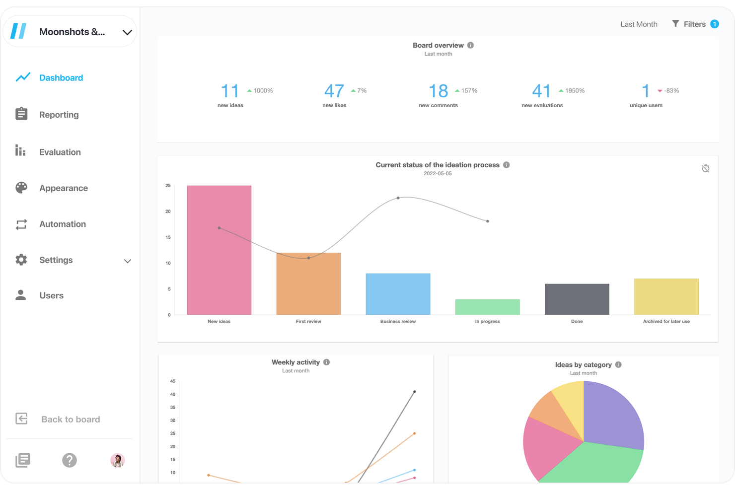 Viima screenshot - 18 Herramientas para Capturar Ideas en 2026