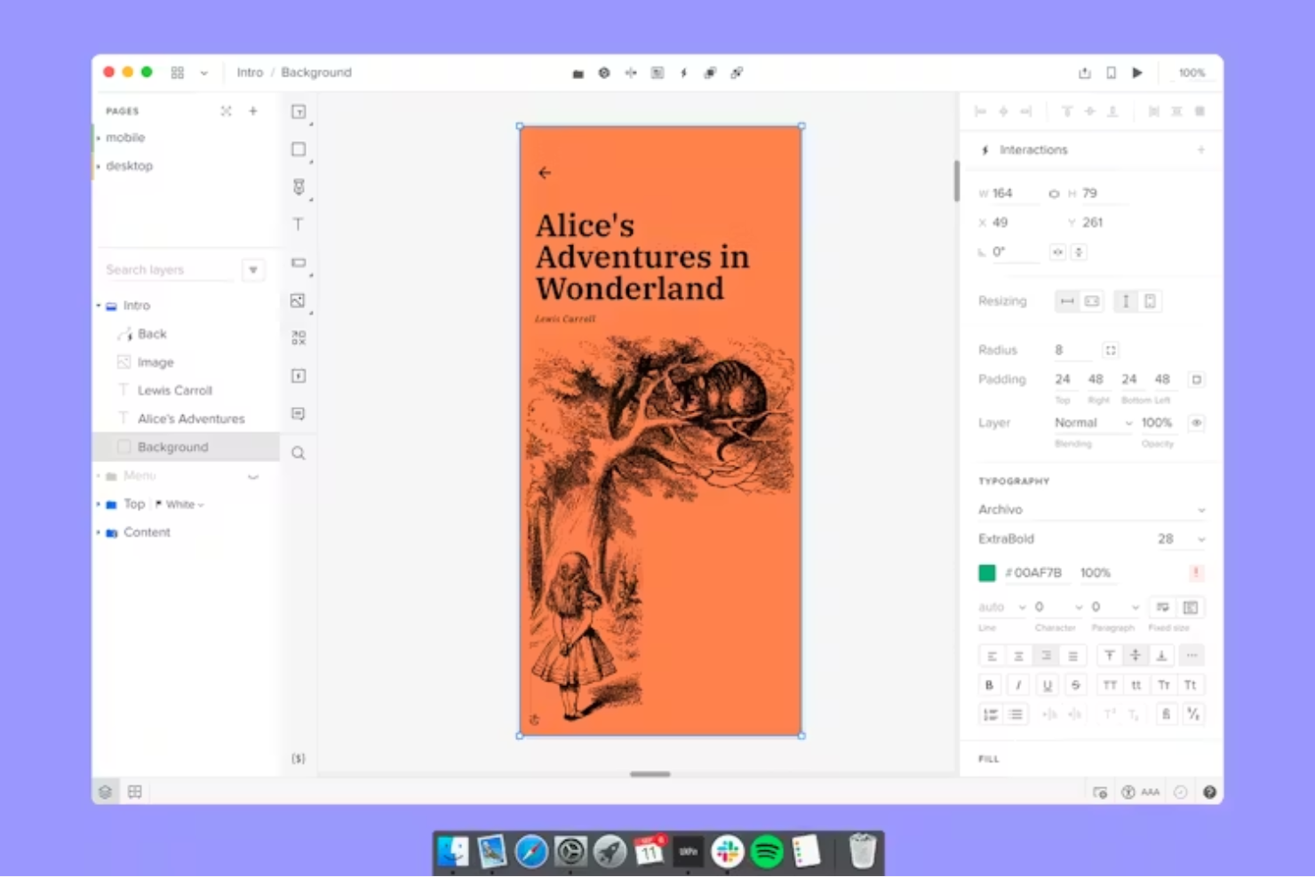 UXPin screenshot - 10 programas de diseño web para Mac de 2026