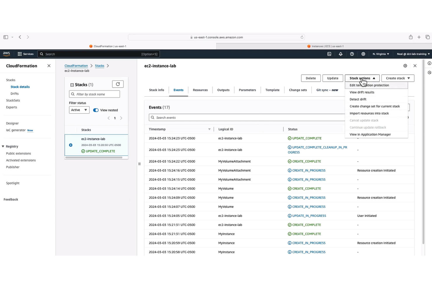 AWS CloudFormation screenshot - 10 Mejores Herramientas de Automatización DevOps Analizadas en 2026