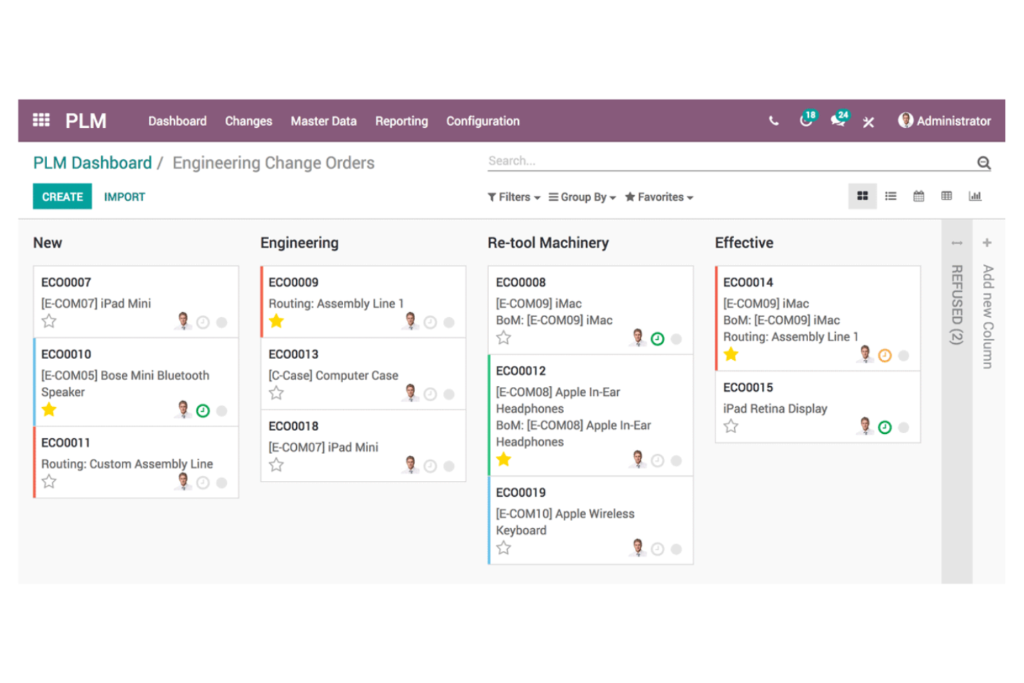 Odoo screenshot - 10 Mejores Alternativas a Jira Analizadas en 2026