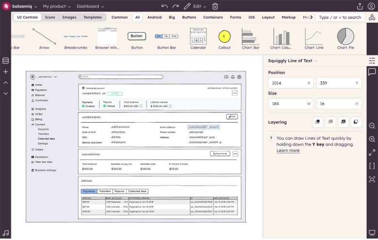 Balsamiq screenshot - 10 Mejores Generadores de Maquetas de Sitios Web Analizados en 2026