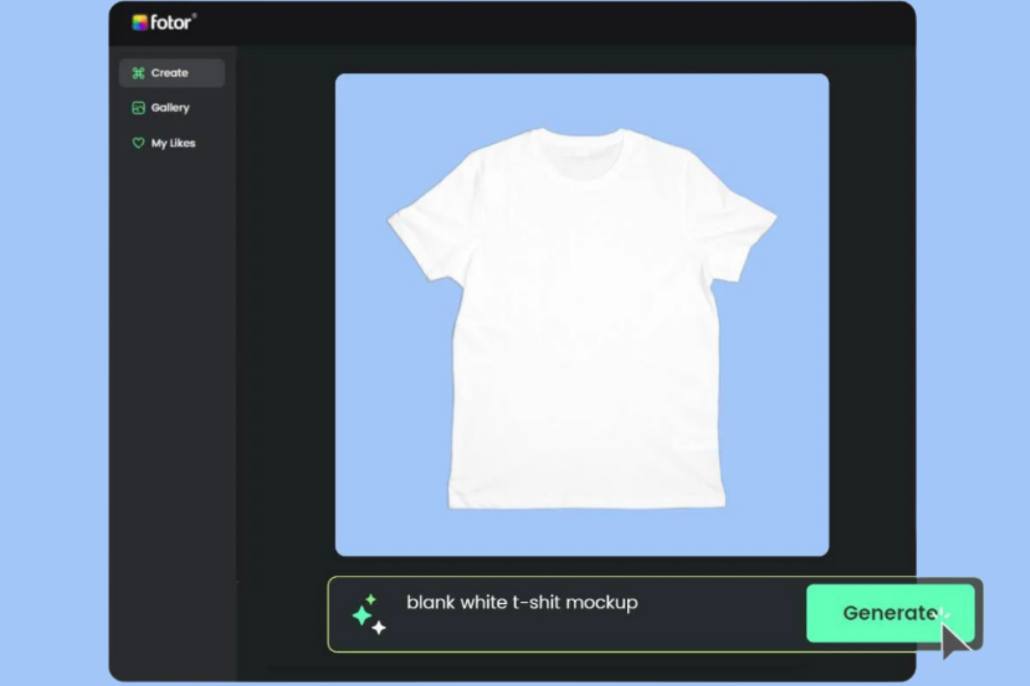 Fotor screenshot - 10 Mejores Generadores de Mockups con IA Analizados en 2026