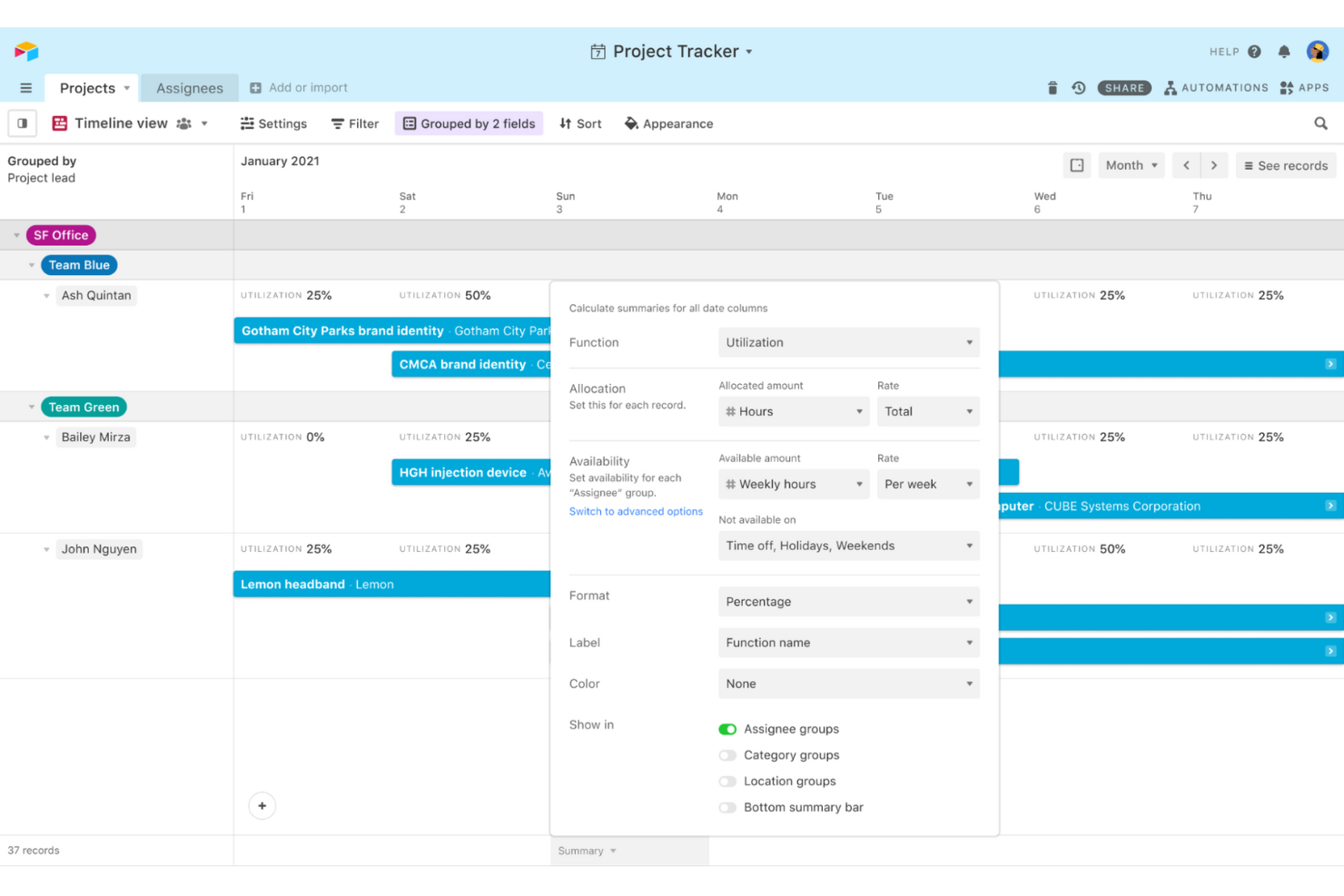 Airtable screenshot - 10 Mejores Herramientas de Colaboración UX Analizadas en 2026