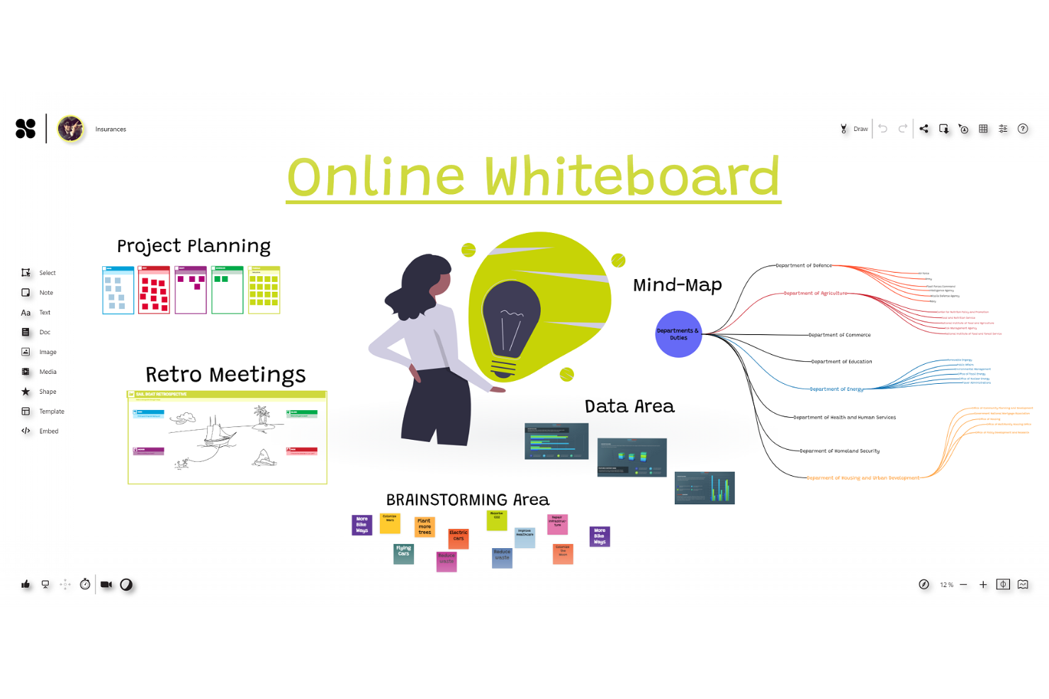 Collaboard screenshot - 10 Mejores Alternativas a Miro Revisadas en 2026