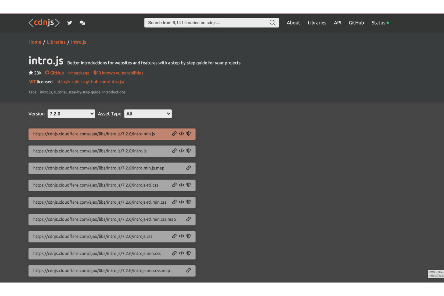 Intro.js screenshot - 10 Mejores Herramientas Gratuitas de Onboarding de Usuarios Evaluadas en 2026