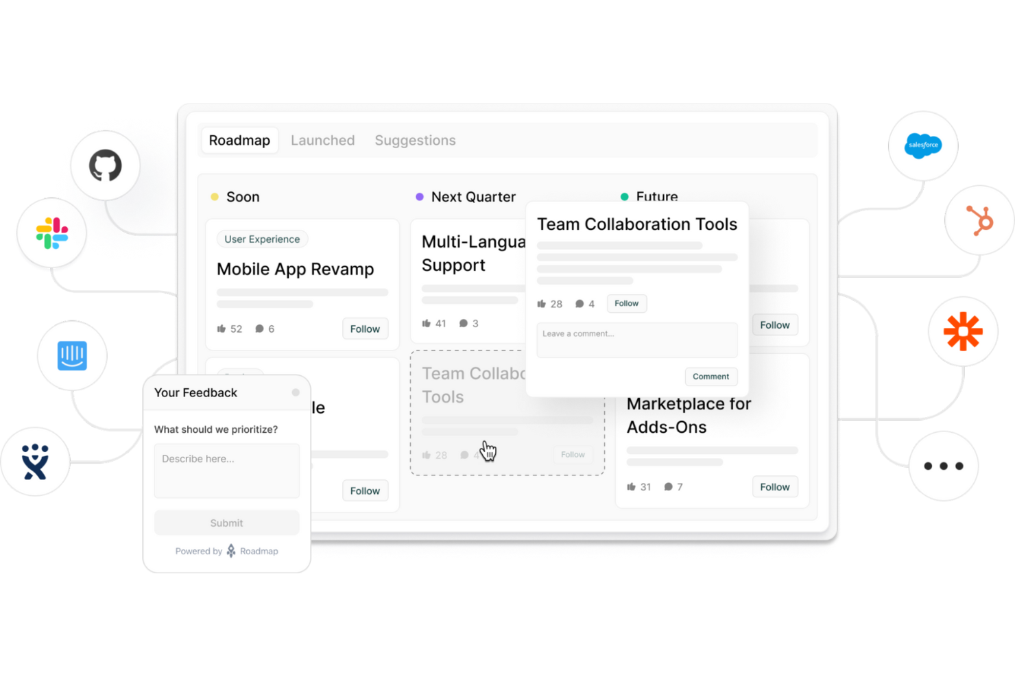 Roadmap screenshot - 10 mejores programas gratuitos de planificación de productos evaluados en 2026