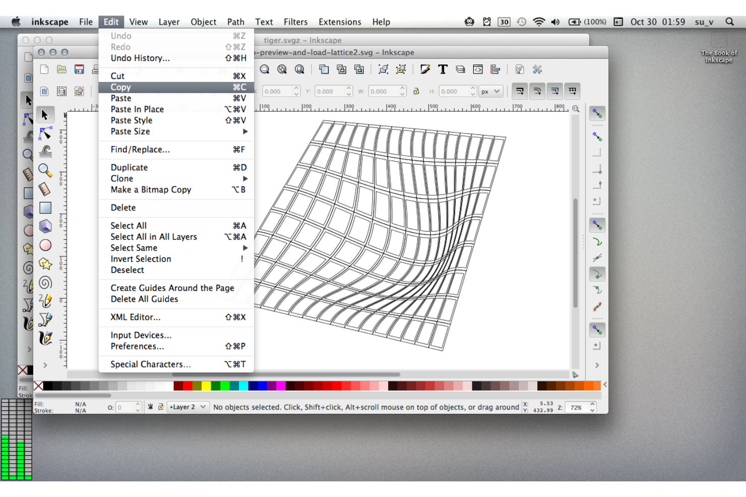 Inkscape screenshot - Las 10 mejores alternativas a Lucidchart analizadas en 2026