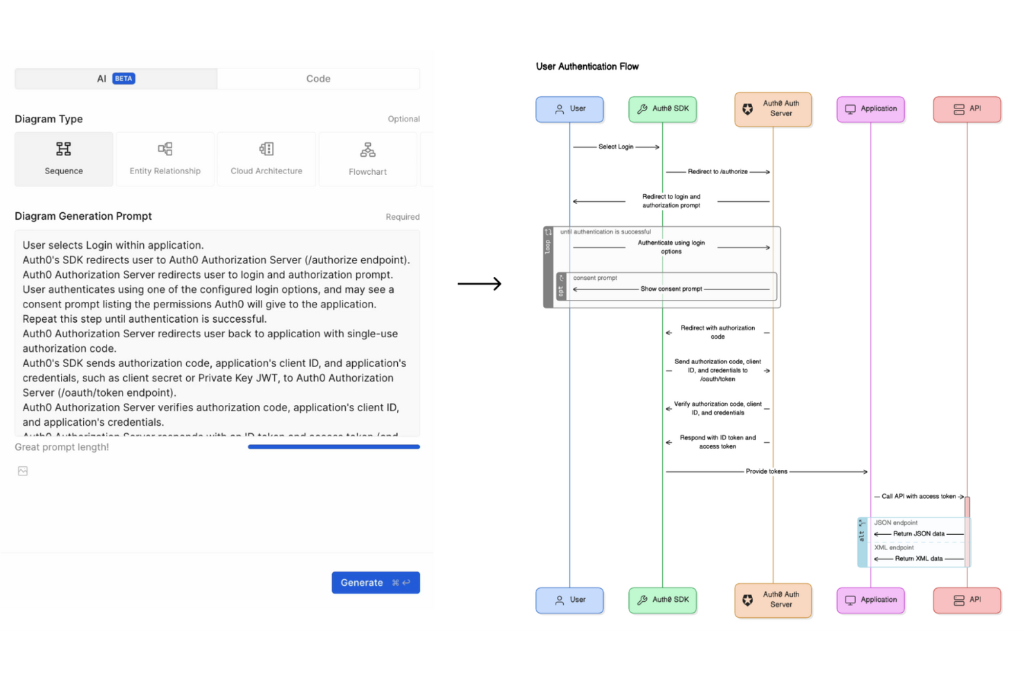 Eraser screenshot - Las 10 mejores alternativas a Lucidchart analizadas en 2026
