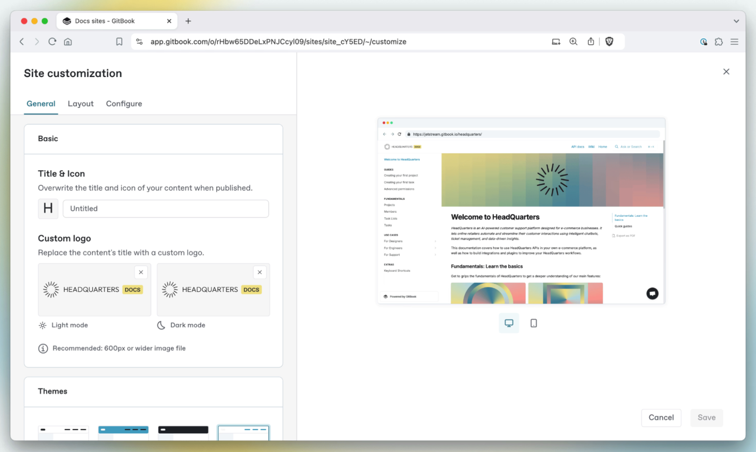 GitBook screenshot - 10 mejores alternativas a Confluence analizadas en 2026