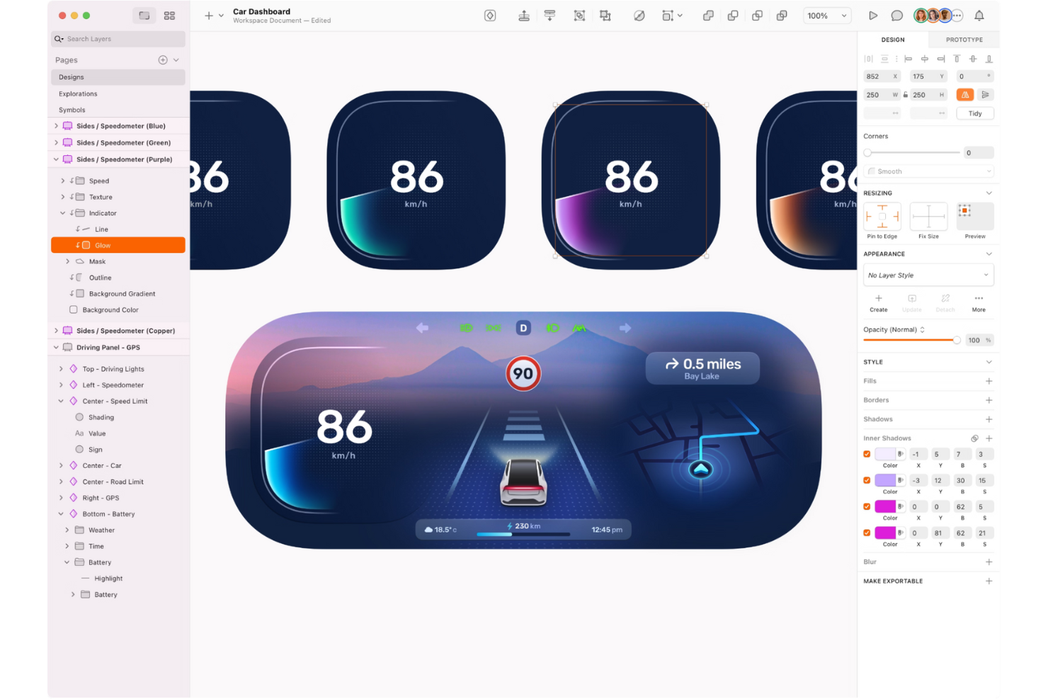 Sketch screenshot - 10 mejores alternativas a Adobe XD analizadas en 2026